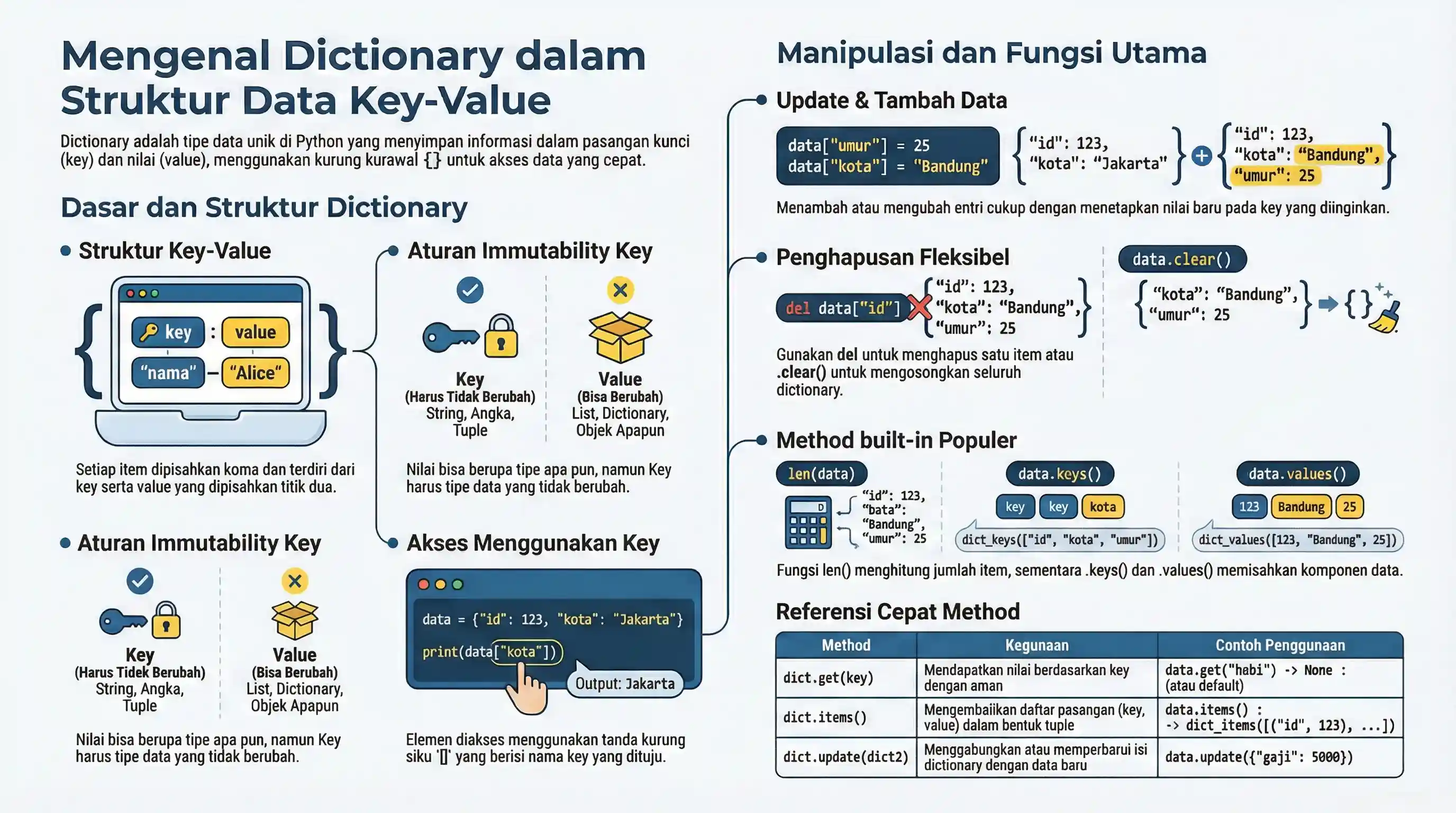 Tipe Data Dictionary Python
