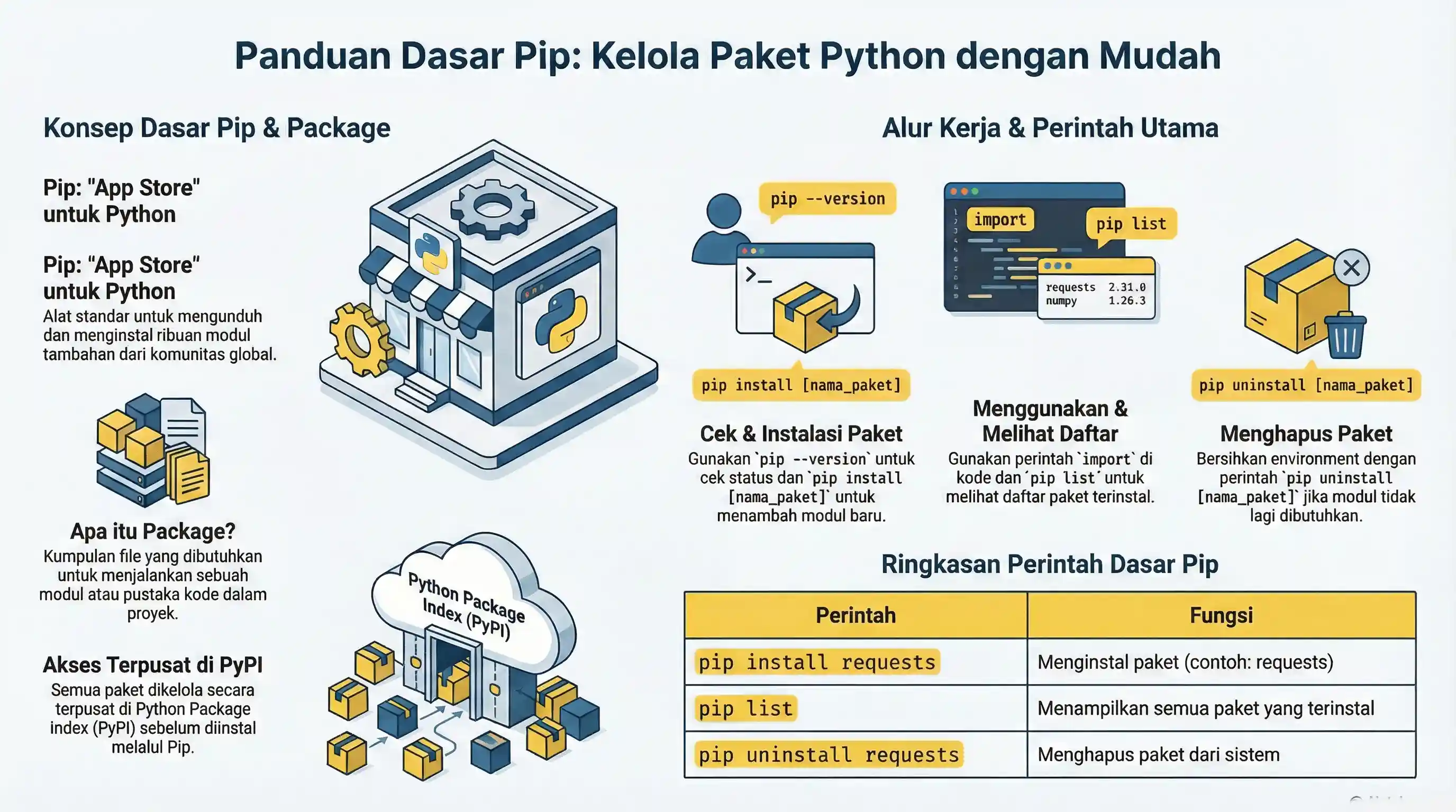 Cara Pip di Python