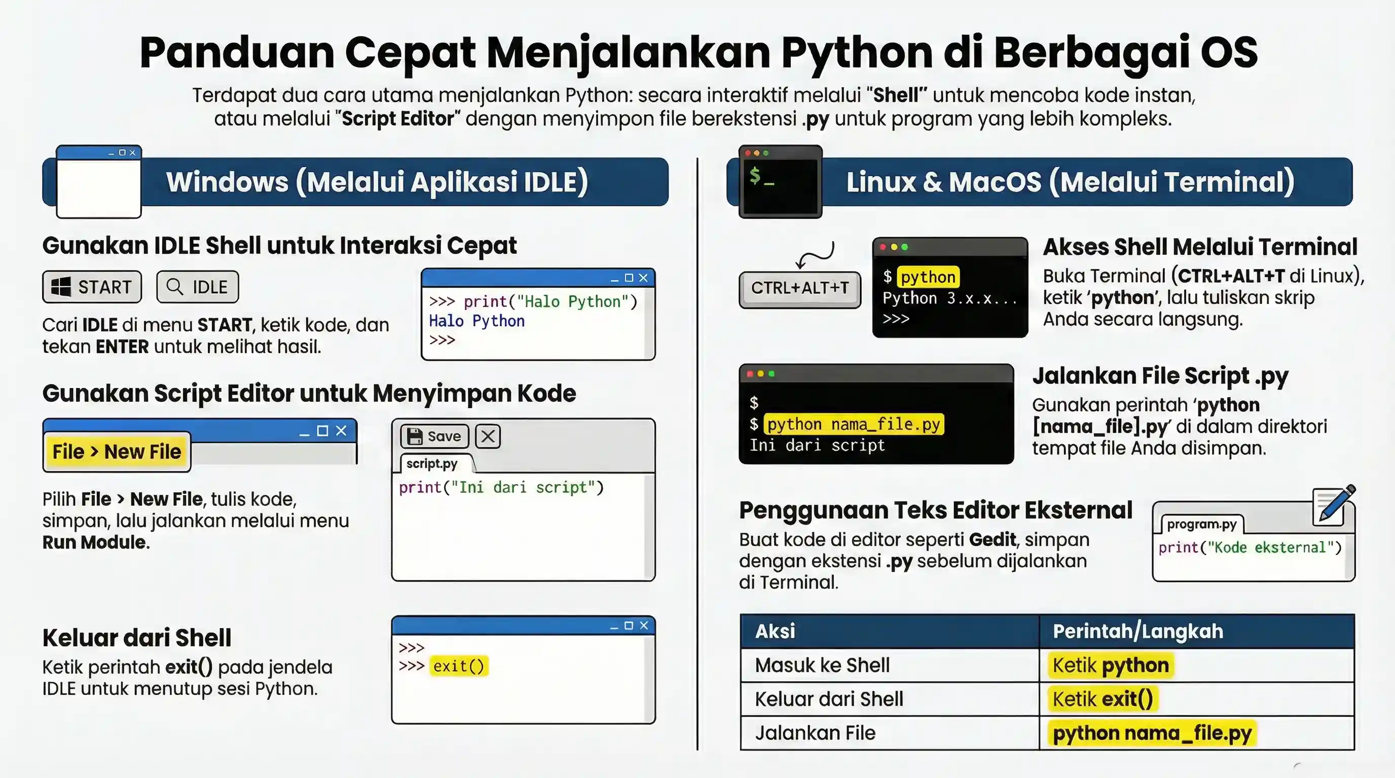 Cara Menjalankan Python