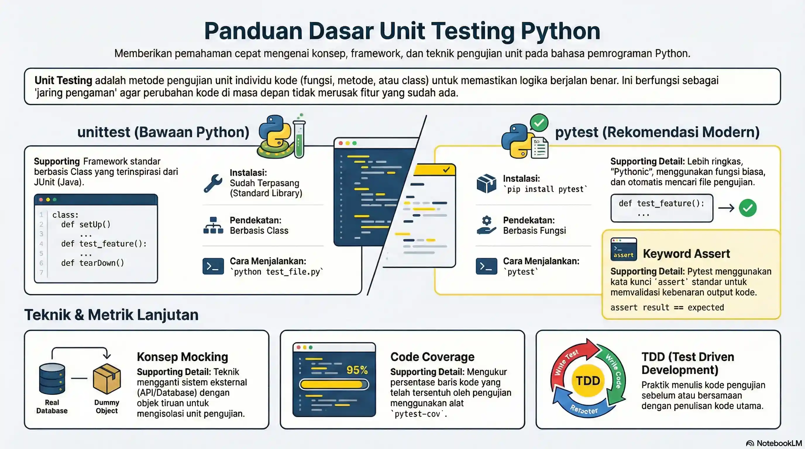 Panduan Unit Testing dan Mocking Python - unittest dan pytest